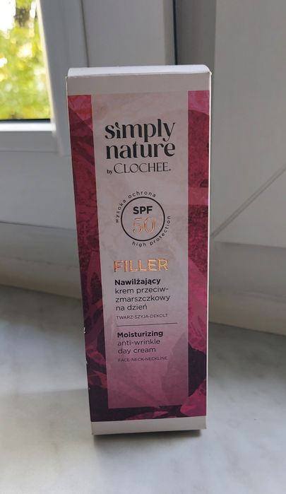 Clochee Simply Nature Filler, nawilżający krem antyoksydacyjny na dzie