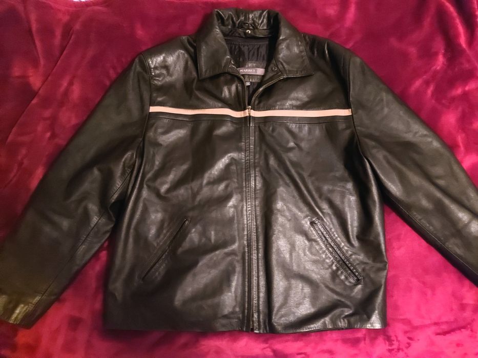 Kurtka męska z naturalnej skóry ocieplana Marbet XXL