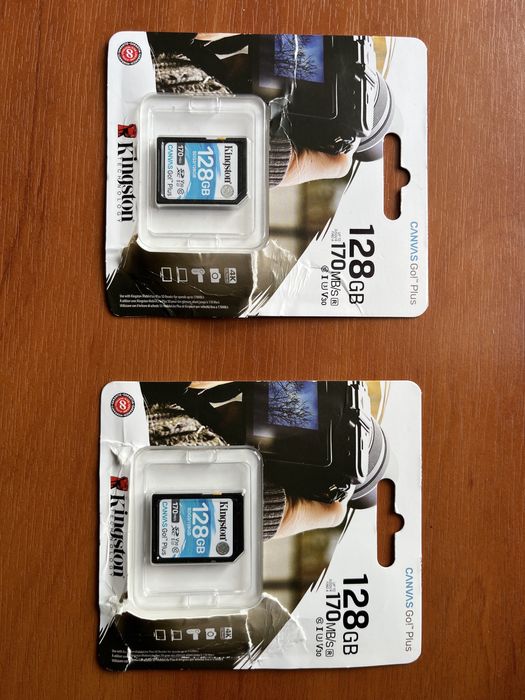 2x karta Kingston SD 128 GB