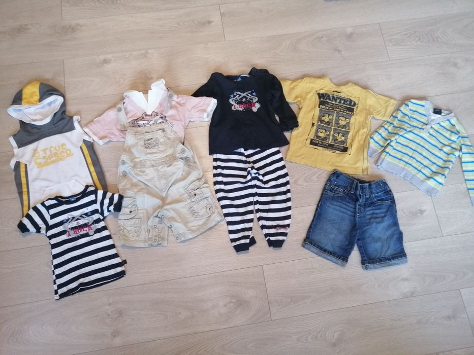 10. Zestaw paka ubrań dla chłopca r. 98 Next, H&M, Kaxs, Kappahl, Zara