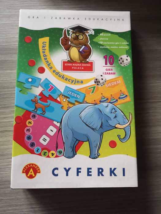Cyferki układanka edukacyjna