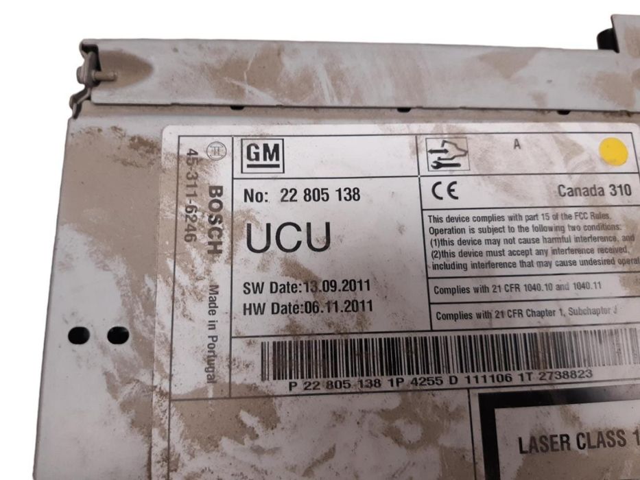 Sistema De Áudio Rádio Cd Opel Insignia Berlina