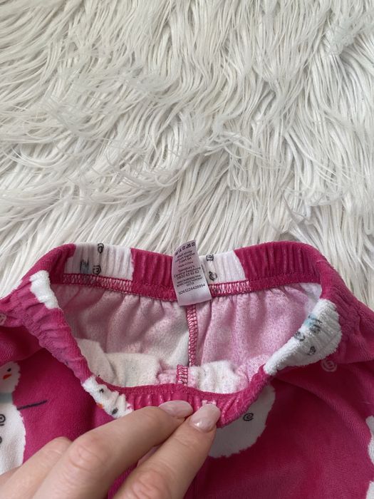 TU 12-18 miesięcy 1-1,5 roku 80-86 cm komplet spodnie + bluza bałwany