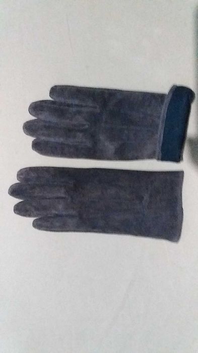 Перчатки,рукавички жіночі демі,зима-замша натуральна-нові-S