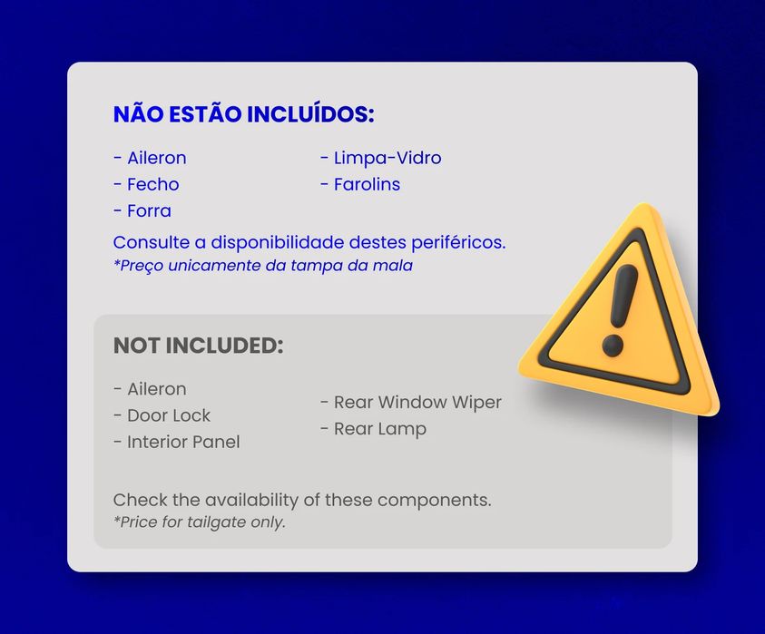 Porta / tampa da mala FORD Transit Tourneo
