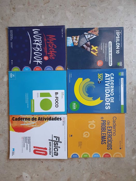 Cadernos de atividades 10 ano como Novos