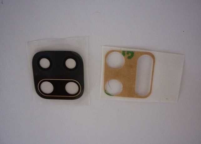 Скло камери Xiaomi Redmi Note 9 Black. Основне скло зі скотчем