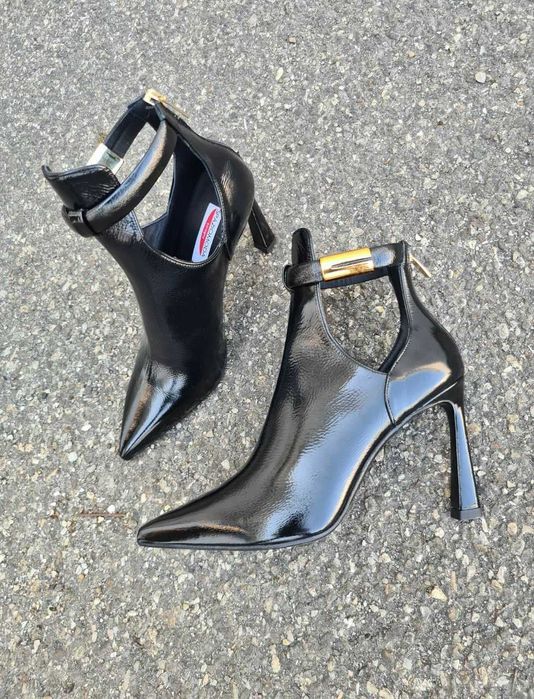 Botki skórzane włoskiej marki SPAZIO MODA