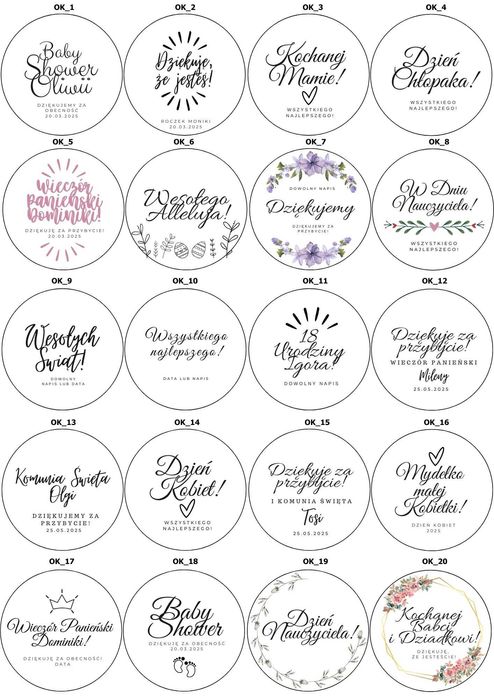 Mydełko handmade stokrotka upominek dla gości podziękowanie z etykietą