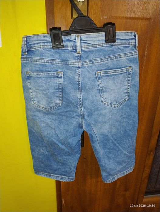 Nowe szorty jeansowe 170 denim co dla chłopaka