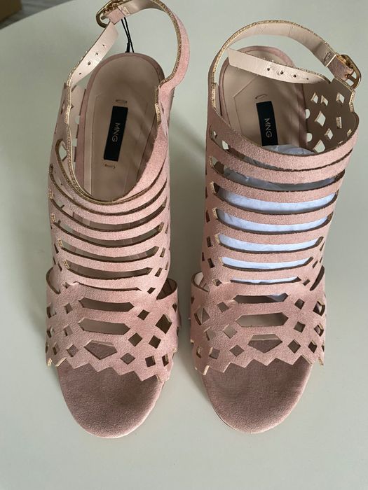 Buty roz.38 Nowe Mango pudrowy róż