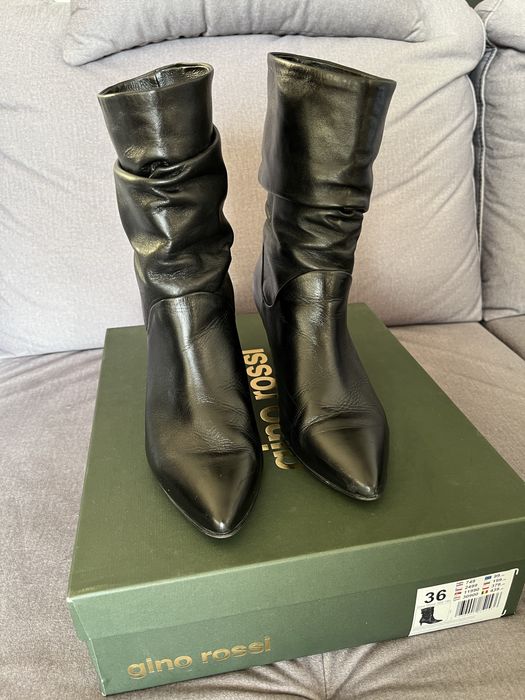 Botki Gino Rossi r. 36 skórzane