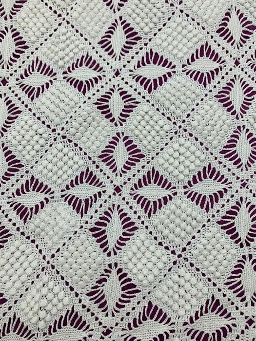 Colcha em crochet.
