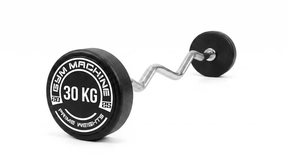 Sztanga Łamana Stała Gumowana - Gryf Łamany od 10 kg do 55 kg