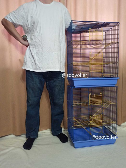 Клітка для дегу, щурів чи інших гризунів 47х28х62(висота) 3-поверхи