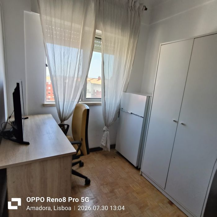 Quarto Individual em Apartamento Partilhado – Entrada Imediata centro da cidade Amadora