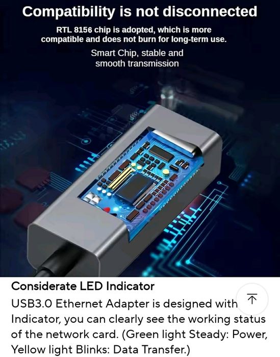 Перехідник USB to Ethernet adapter (2,5Gbit)