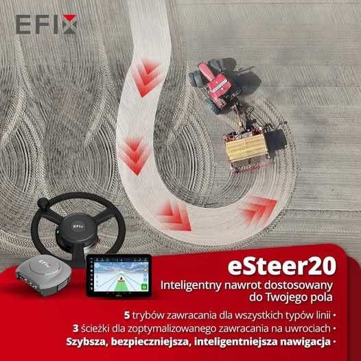 Nawigacja rolnicza EFIX eSTEER20 MAX ISOBUS Tc Sc Geo !!PROMOCJA!!