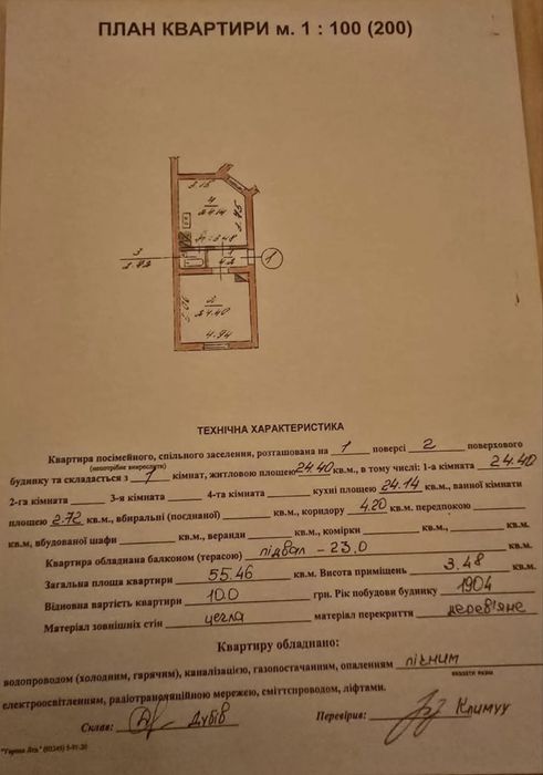 Продаж 1- кімнатної квартири у м. Стрий по вул. С. Бандери