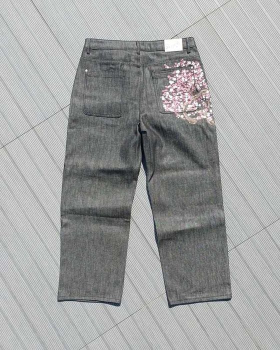 Calças Derschutze "blossom v2" Raw Denim Pants
