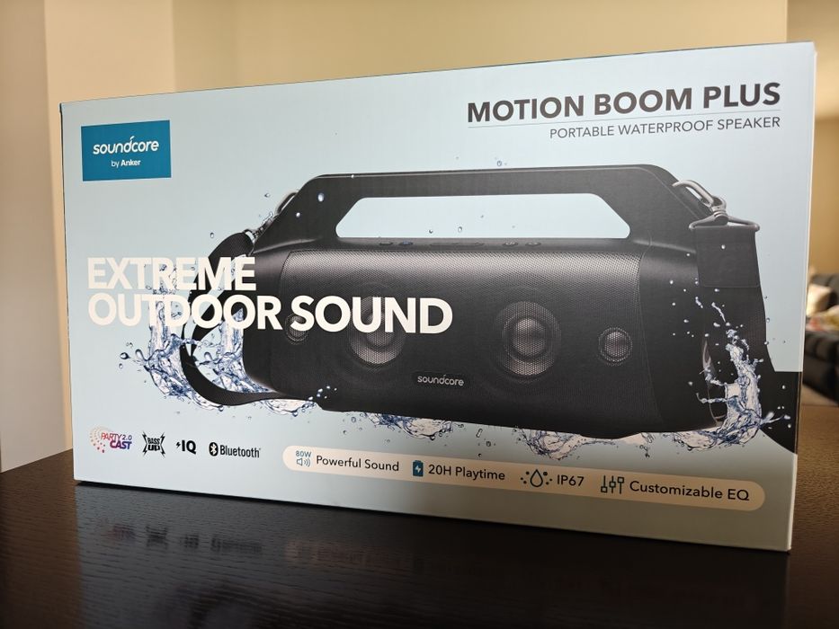 Głośnik przenośny Anker Soundcore Motion Boom Plus czarny 80 W