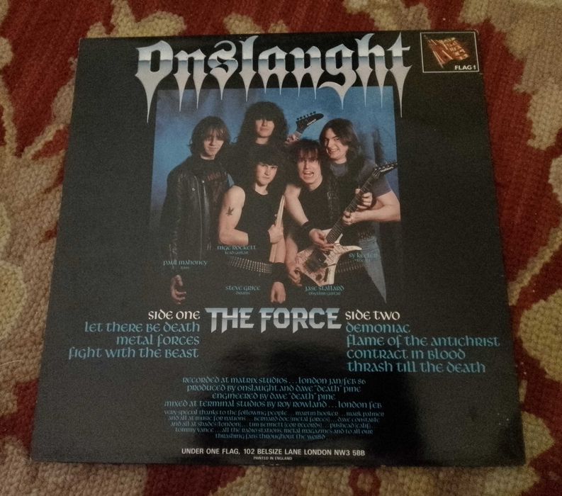 Onslaught - " The Force" ,,, LP em vinil 1a edição