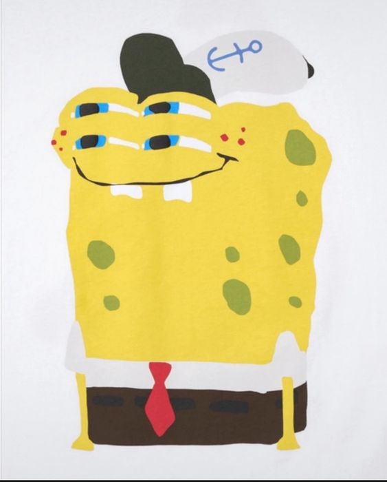 Футболка Uniqlo Sweatshirt UT SpongeBob SquarePants Cactus Plant Flea
