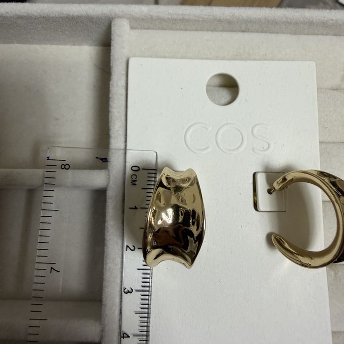 Сережки кільця Cos золотисті