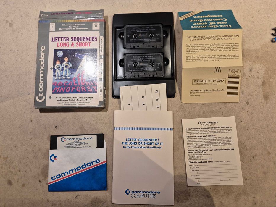 Programy edukacyjne na Commodore  C16 i C+4