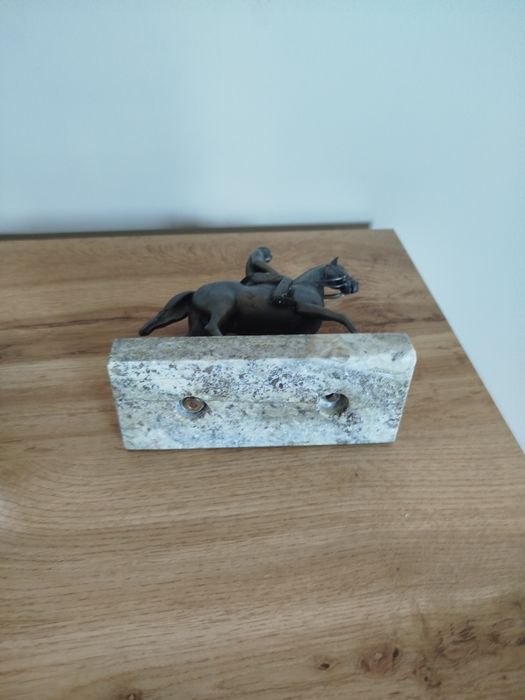 Figura  ciężka jakiś metal Christian X  na koniu produkcja Johan Galster