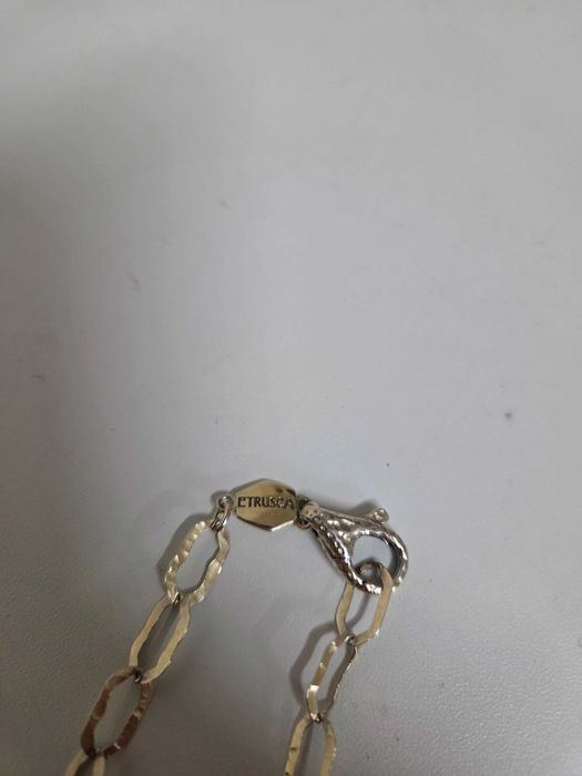 Corrente Etrusca revestido com Prata 925 banhado a Ouro