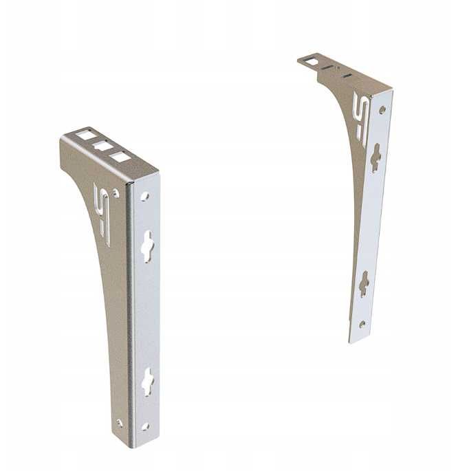 Wspornik Uchwyt RACK 1U Ścienny Uniwersalny Ocynkowany Stalflex