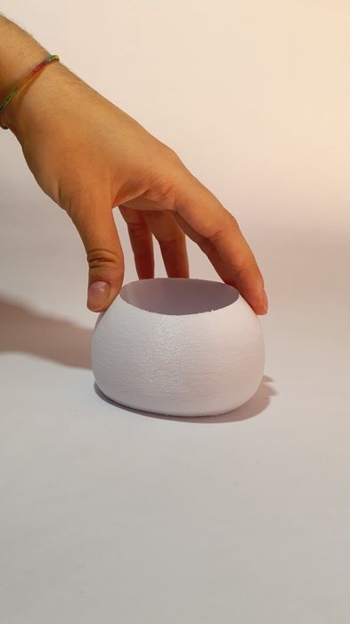 Vaso de caveira branco