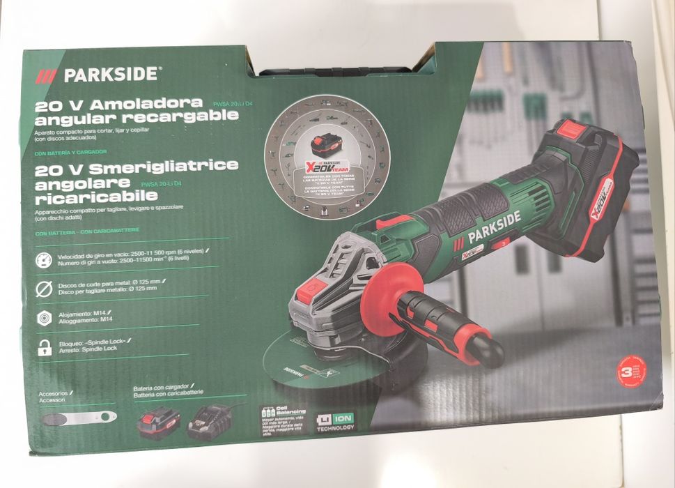 Kit Completo Rebarbadora 20v Parkside