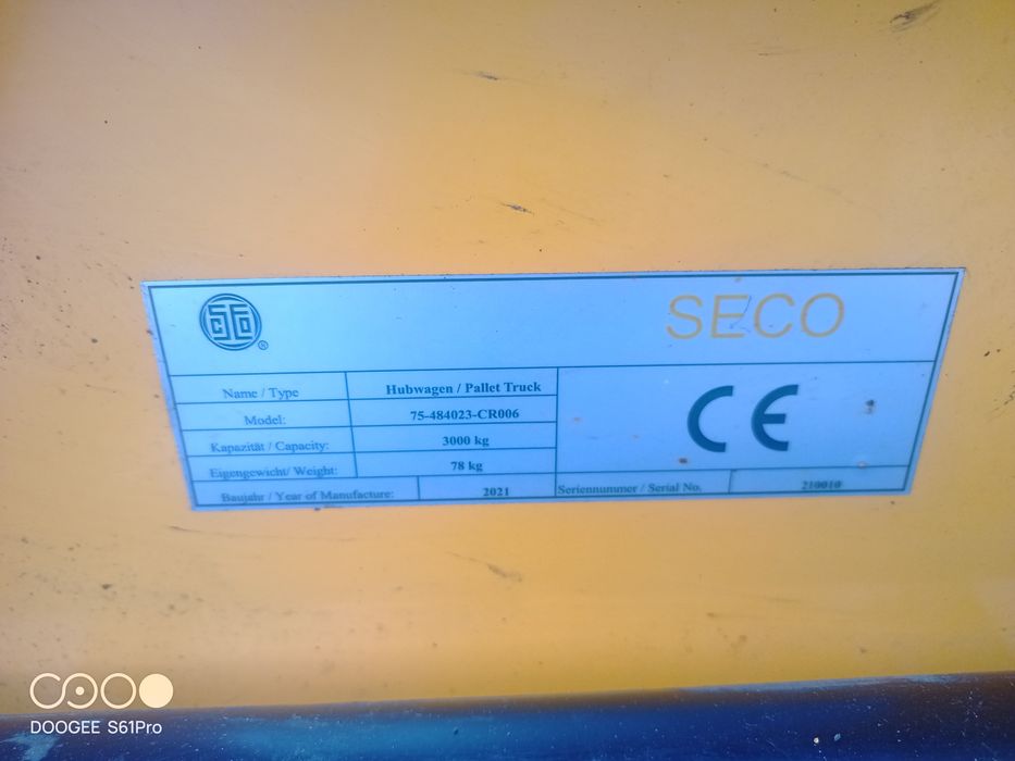 Paleciak ręczny hubwagen