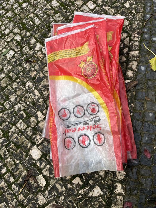 Sacos plastico grosso como  novas usadas uma vez