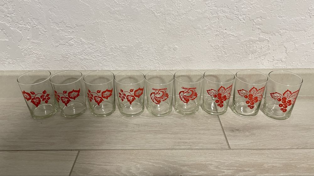 Стаканы стекло стеклянные ссср 9 шт