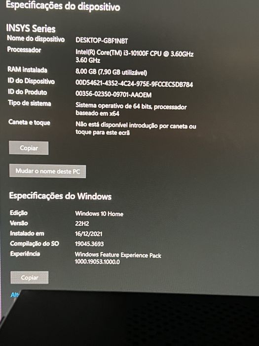 Torre gaming/Trabalho