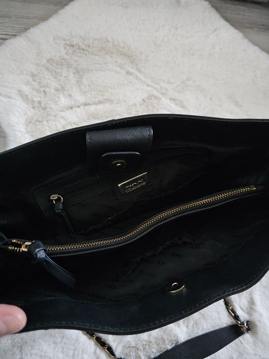 Torebka dkny na ramię DKNY Bryant Park ze skóry saffiano torba