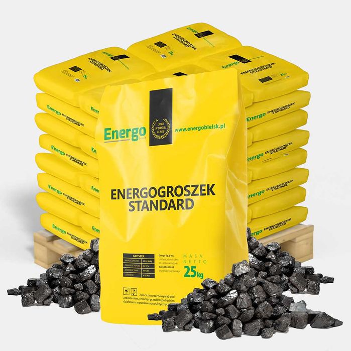 Węgiel groszek pakowany 25kg