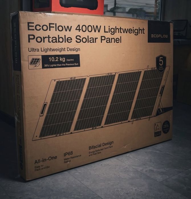 Сонячні панелі Eco Flow Solar panel 160w/220w/400w