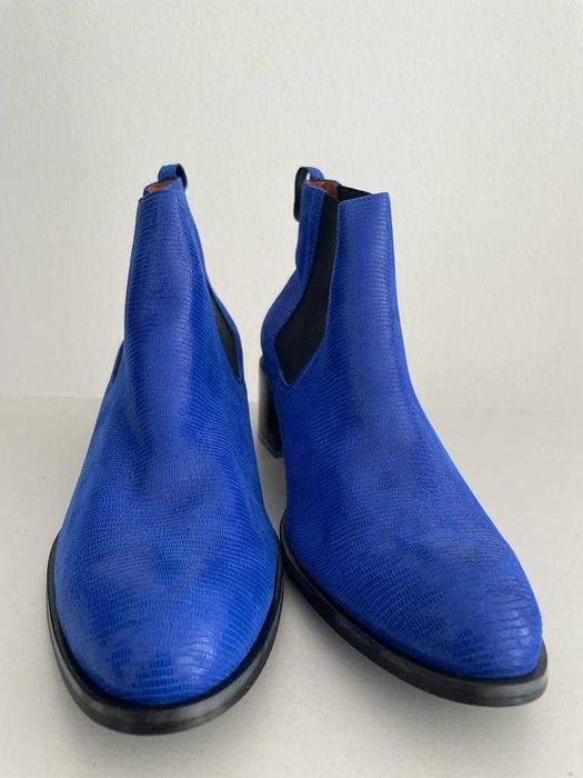 Sztyblety damskie niebieskie.