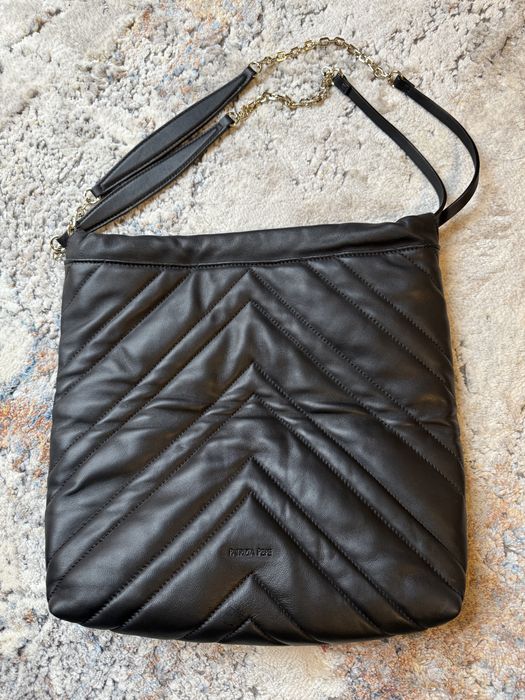 ***PATRIZIA PEPE***Skórzana shopperka