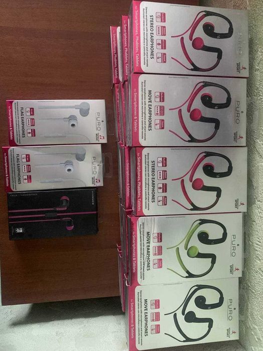 Спортивные наушники Puro в трех цветах (полностью новые)