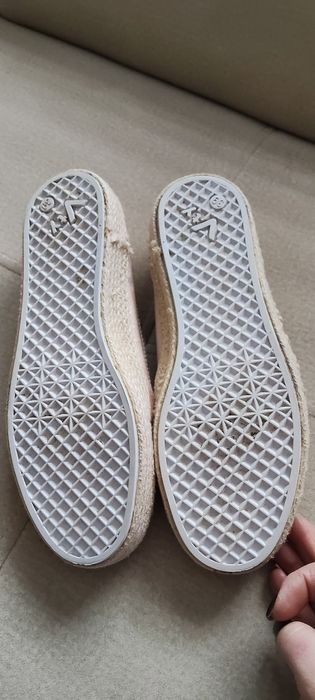 Pudrowy róż damskie buty espadryle