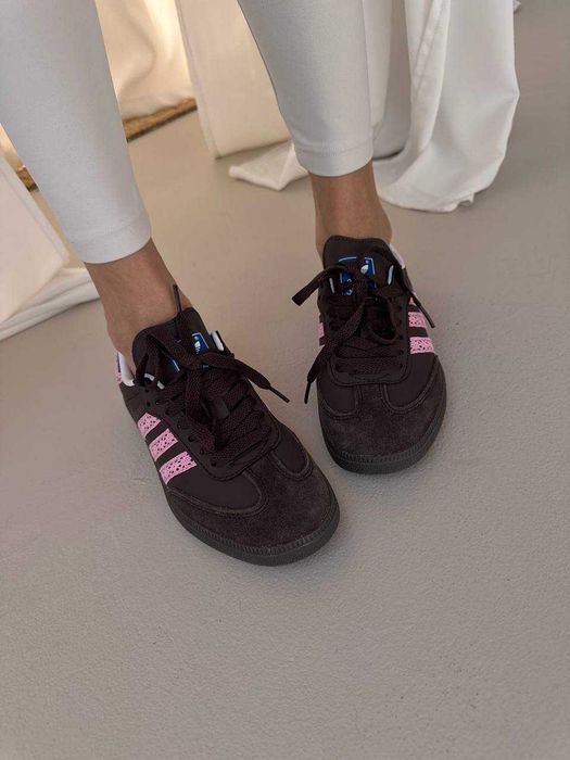 !ВАУ! Adidas Samba Brown Pink Lace | 36 37 38 39 40 41