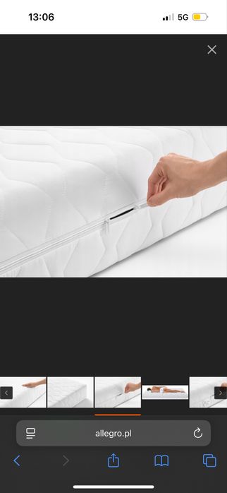 Materac kieszeniowy sprężynowy 90x200, wys. 24 cm