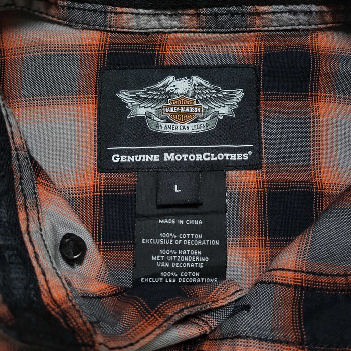 Рубашка Harley-Davidson Cotton Oxford Plaid Short Sleeve Woven Shirt