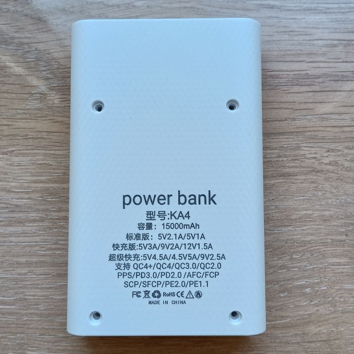 Повербанк, розбірний корпус для збірки 4х18650