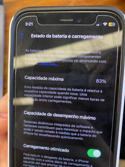 Iphone 12 mini 128GB Branco com capa e película